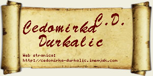 Čedomirka Durkalić vizit kartica